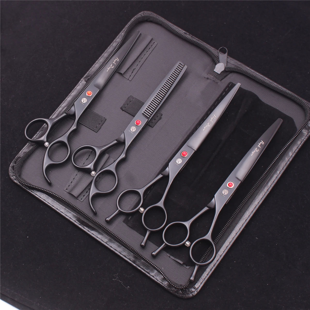 Kit de tesouras para tosa de cães