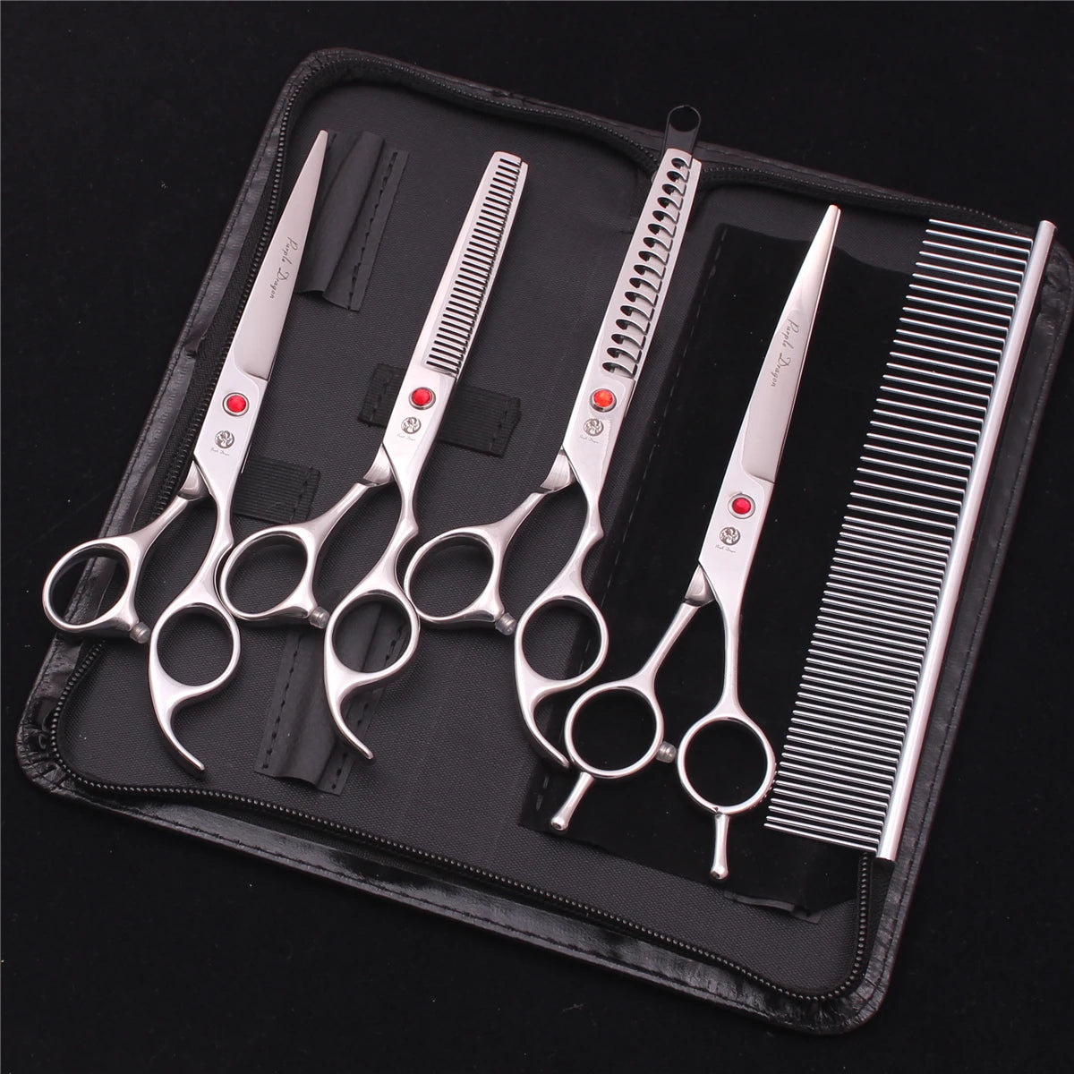 Kit de tesouras para tosa de cães