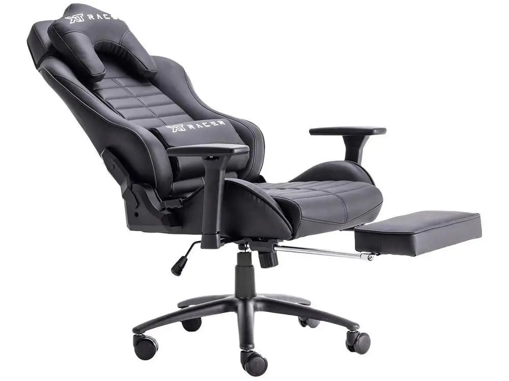 Gamer Chair XT Racer Reclining Swivel Black Platinum W Series